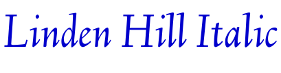 Linden Hill Italic fuente